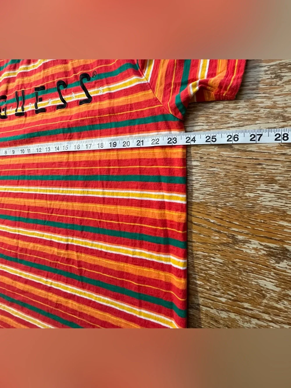 Guess x J Balvin Vibras collection striped crew neck t-shirt Size Large Mens - Picture 5 of 5